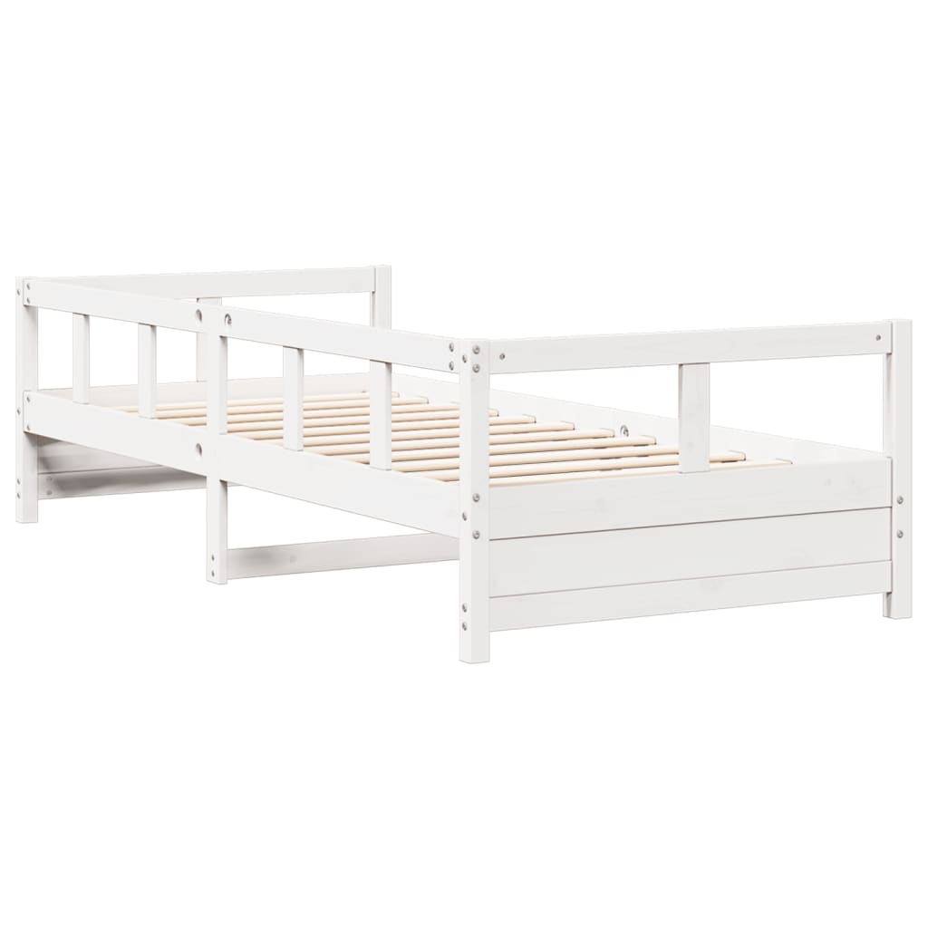 vidaXL Daybed without Mattress White 90x190 cm Single Solid Wood Pine