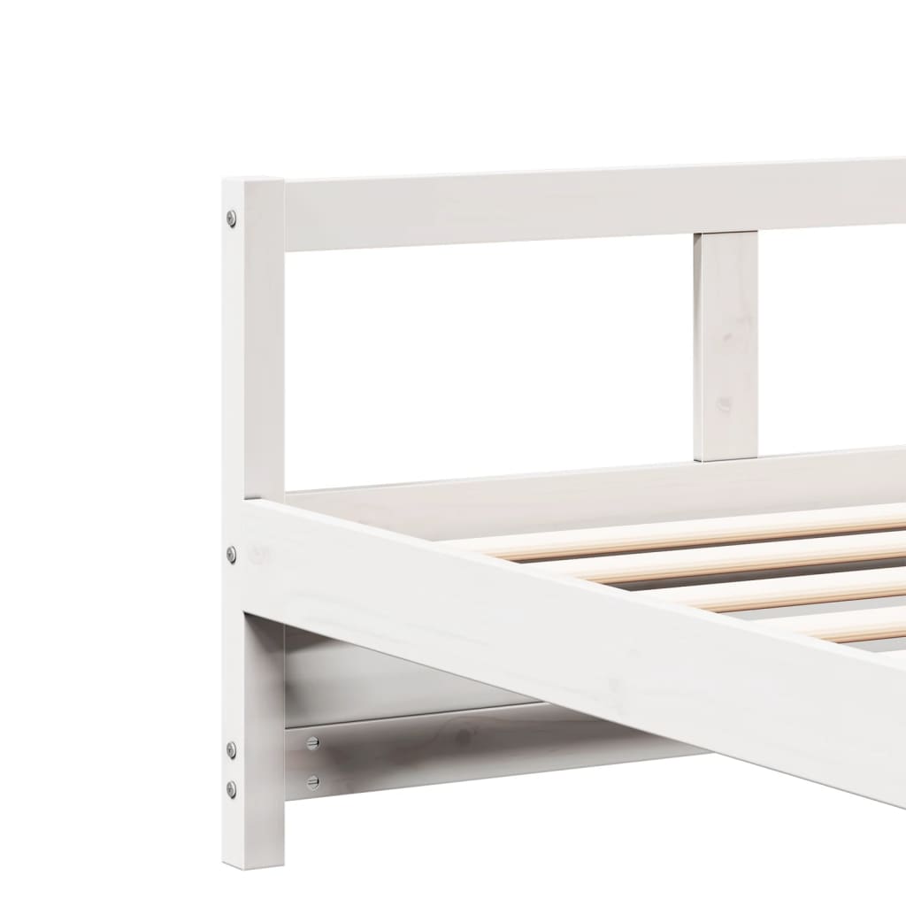 vidaXL Daybed without Mattress White 90x190 cm Single Solid Wood Pine
