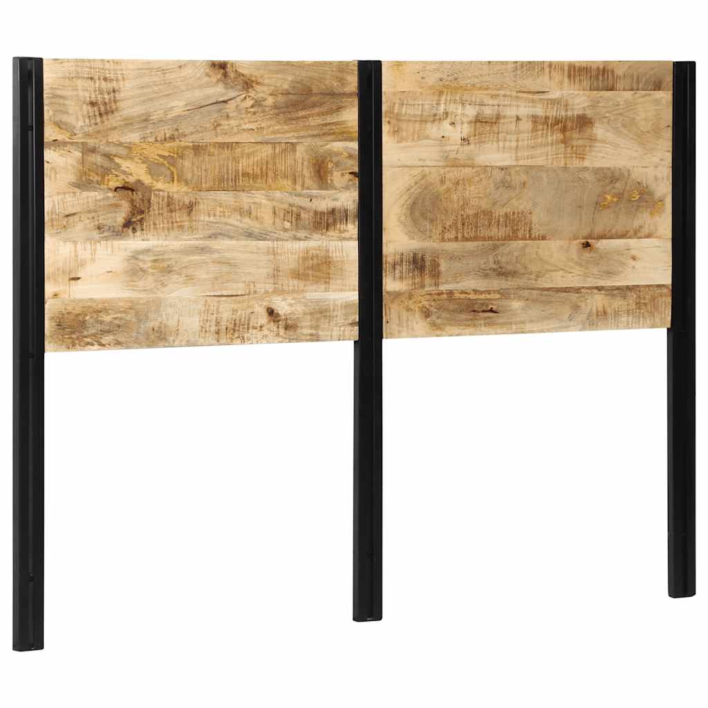 vidaXL Headboard 140 cm Solid Wood Mango and Iron