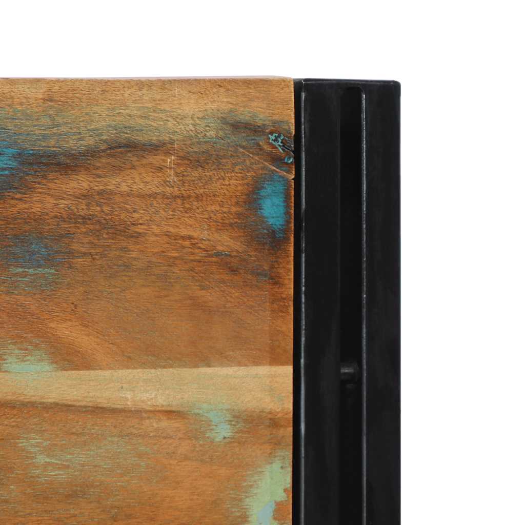 vidaXL Headboard 180 cm Solid Wood Reclaimed and Iron