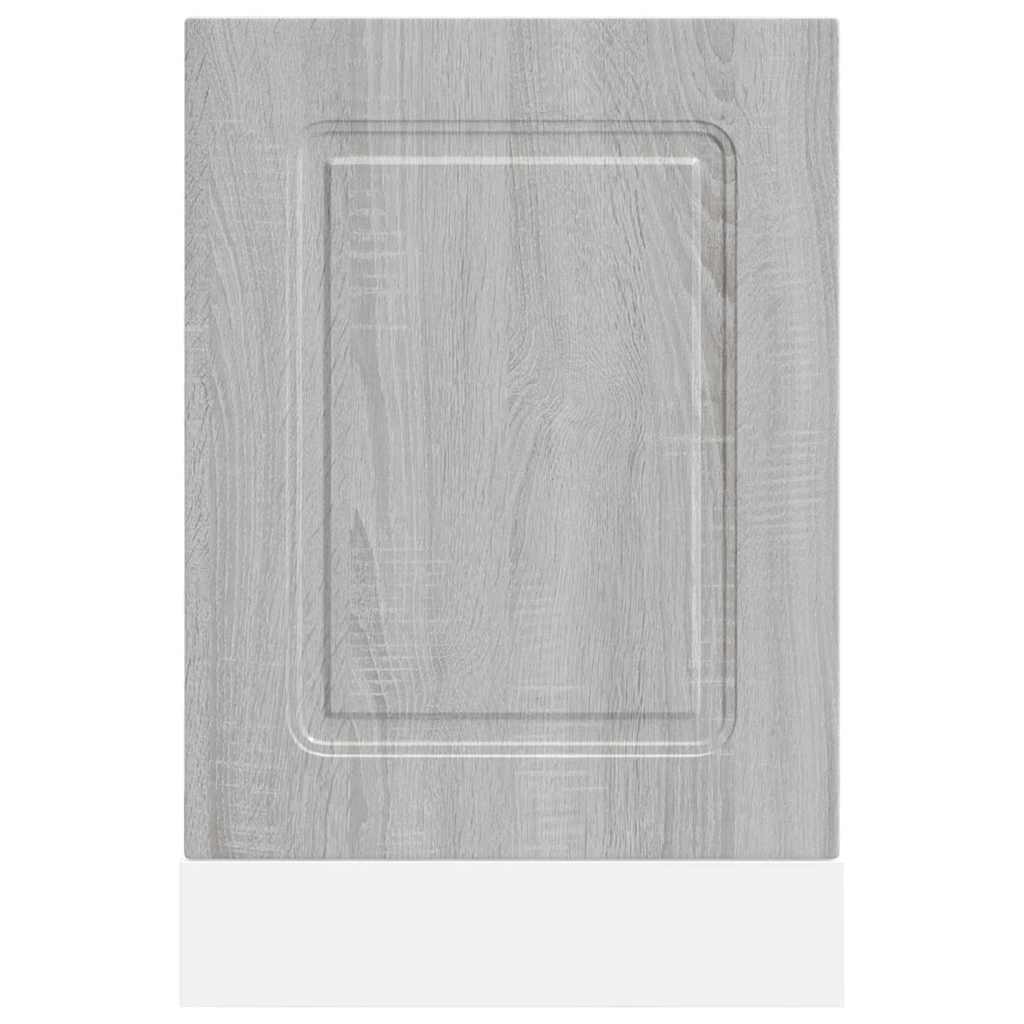 vidaXL Dishwasher Panel Kalmar Grey Sonoma 45x1.5x67 cm Engineered Wood