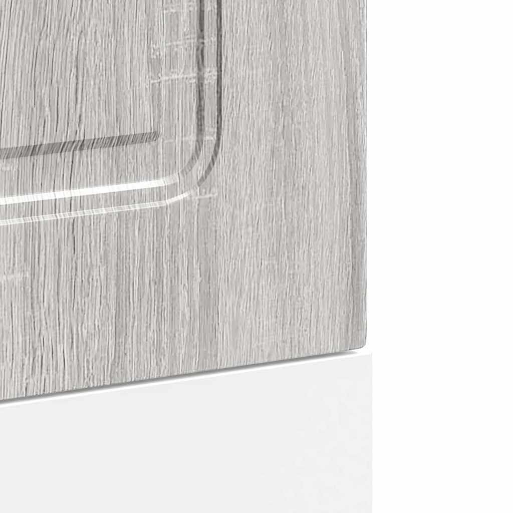 vidaXL Dishwasher Panel Kalmar Grey Sonoma 45x1.5x67 cm Engineered Wood