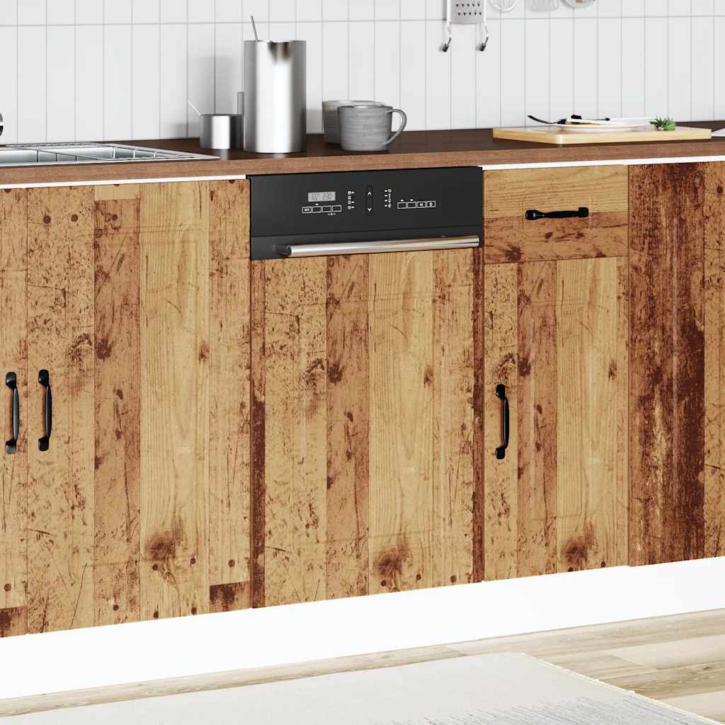 vidaXL Dishwasher Panel Kalmar Old Wood 45x1.5x67 cm Engineered Wood