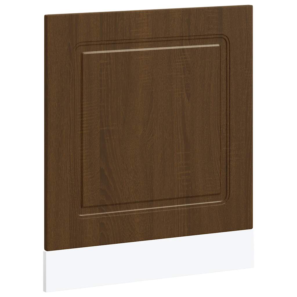 vidaXL Dishwasher Panel Kalmar Brown Oak 60x1.5x67 cm Engineered Wood