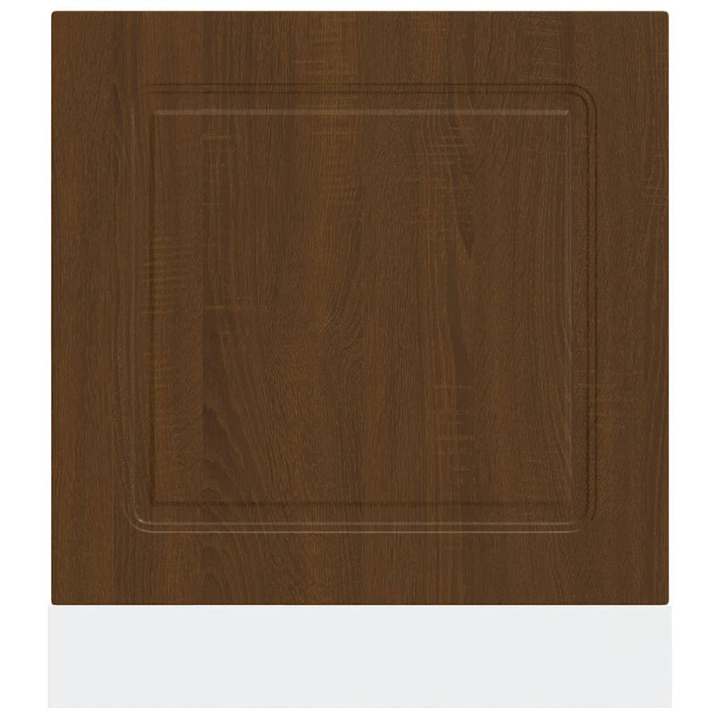 vidaXL Dishwasher Panel Kalmar Brown Oak 60x1.5x67 cm Engineered Wood
