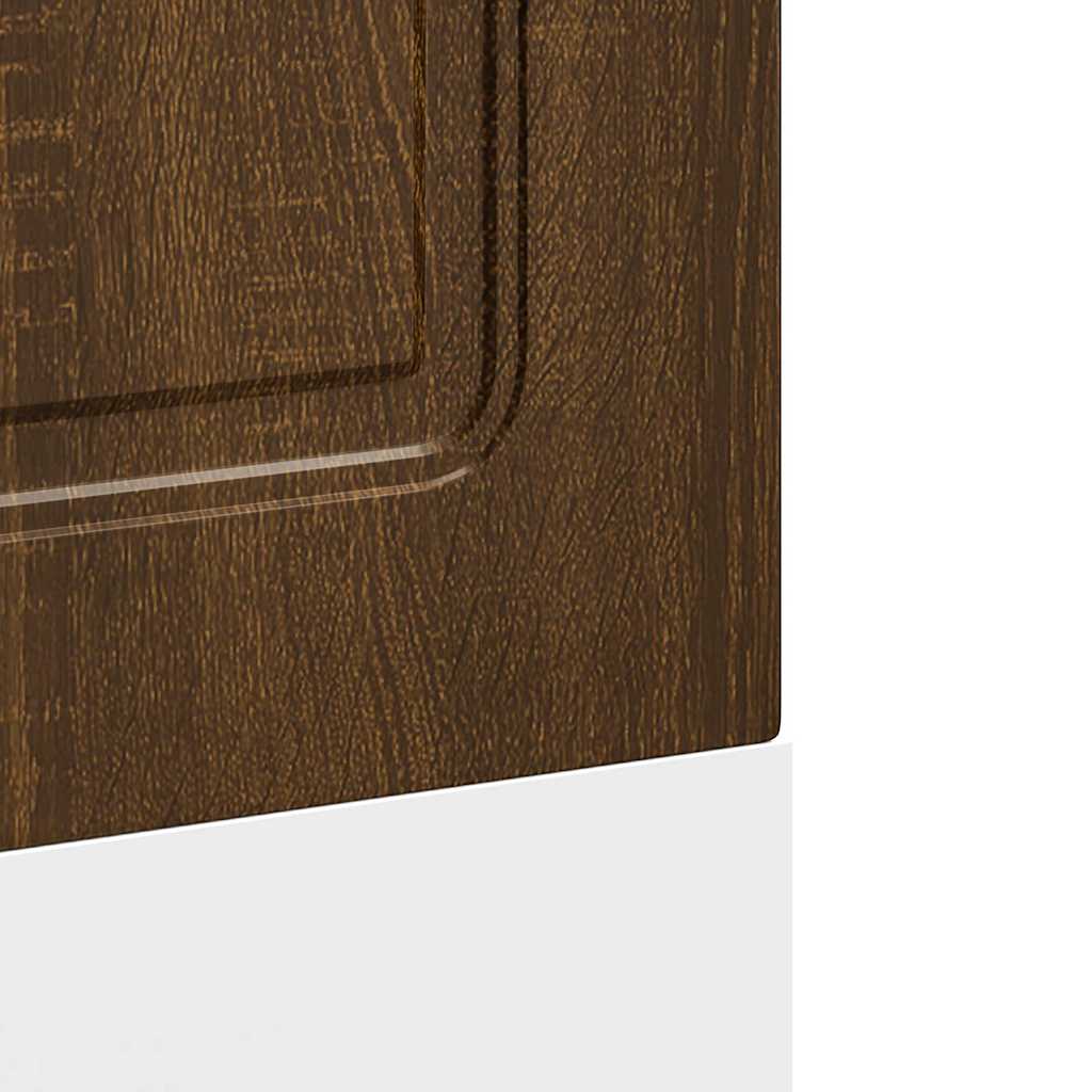 vidaXL Dishwasher Panel Kalmar Brown Oak 60x1.5x67 cm Engineered Wood