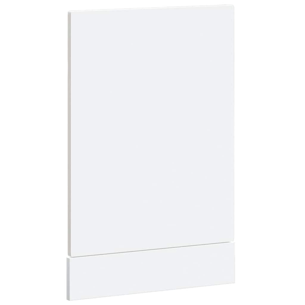 vidaXL Dishwasher Panel Porto High Gloss White 45x1,5x67 cm Engineered Wood