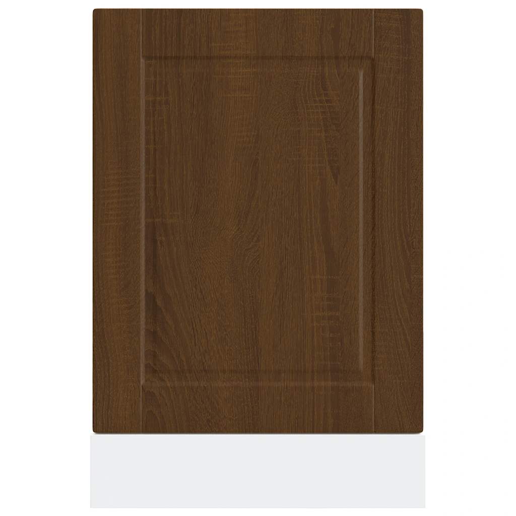 vidaXL Dishwasher Panel Porto Brown Oak 45x1,5x67 cm Engineered Wood