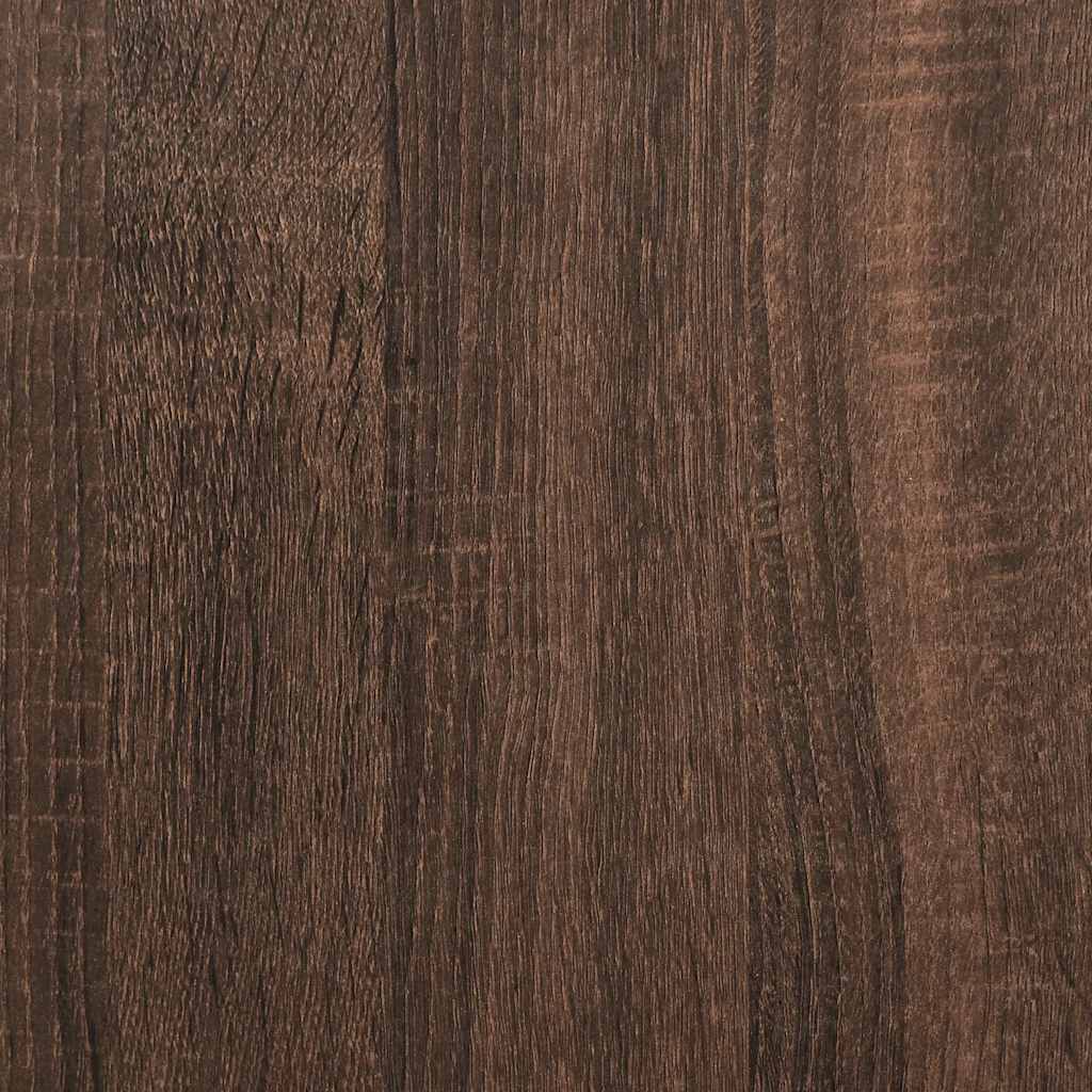 vidaXL Desk with Drawer and Shelf Brown Oak 102x62x77.5 cm Engineered Wood