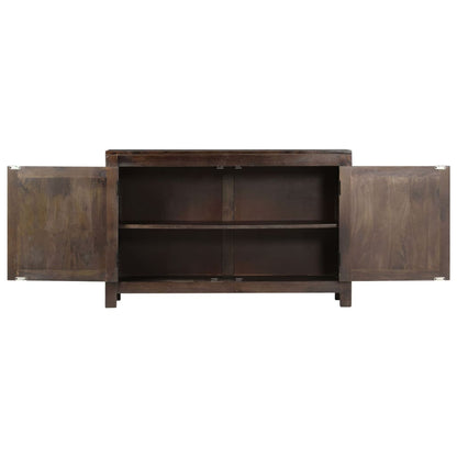 vidaXL Sideboard with Carved Design 110x35x70 cm Solid Mango Wood