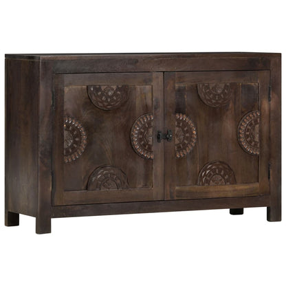 vidaXL Sideboard with Carved Design 110x35x70 cm Solid Mango Wood
