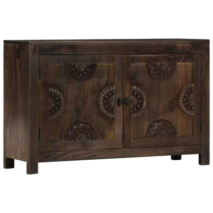 vidaXL Sideboard with Carved Design 110x35x70 cm Solid Mango Wood
