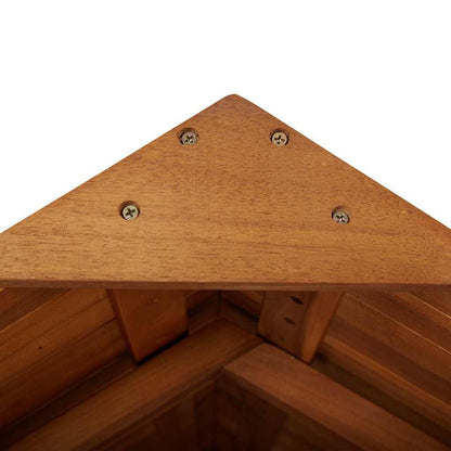 vidaXL Outdoor Bar Table with Rooftop 113x106x217 cm Solid Acacia Wood
