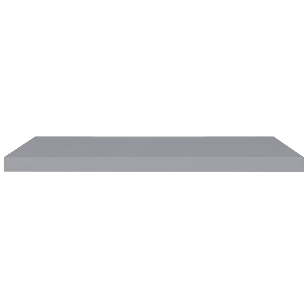 vidaXL Floating Wall Shelves 2 pcs Grey 90x23.5x3.8 cm MDF