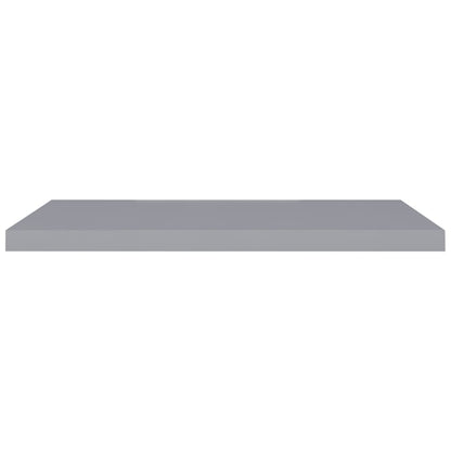 vidaXL Floating Wall Shelves 2 pcs Grey 90x23.5x3.8 cm MDF