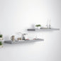 vidaXL Floating Wall Shelves 2 pcs Grey 90x23.5x3.8 cm MDF