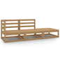 vidaXL 3 Piece Garden Lounge Set Honey Brown Solid Pinewood