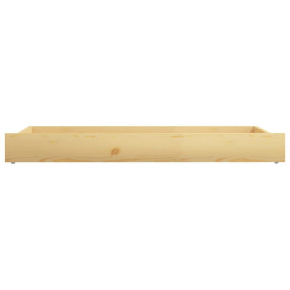 vidaXL Day Bed Drawers 2 pcs Solid Pinewood