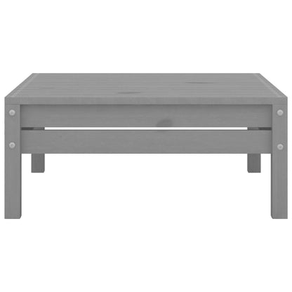 vidaXL 3 Piece Garden Lounge Set Grey Solid Pinewood