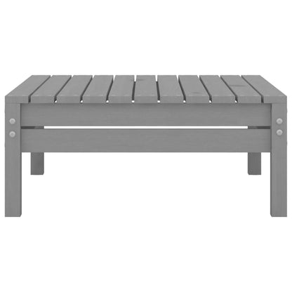 vidaXL 3 Piece Garden Lounge Set Grey Solid Pinewood