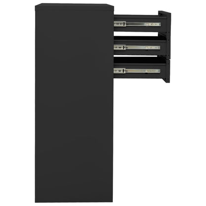 vidaXL Office Cabinet with Planter Box Anthracite 90x40x125 cm Steel
