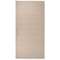 vidaXL Outdoor Flatweave Rug 100x200 cm Brown Stripes