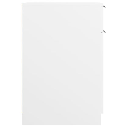 vidaXL Desk Cabinet White 33.5x50x75 cm Engineered Wood