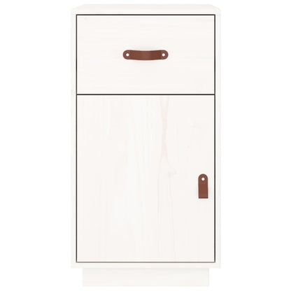 vidaXL Desk Cabinet White 40x50x75 cm Solid Wood Pine