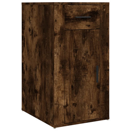 vidaXL Desk Cabinet Smoked Oak 40x49x75 cm Engineered Wood
