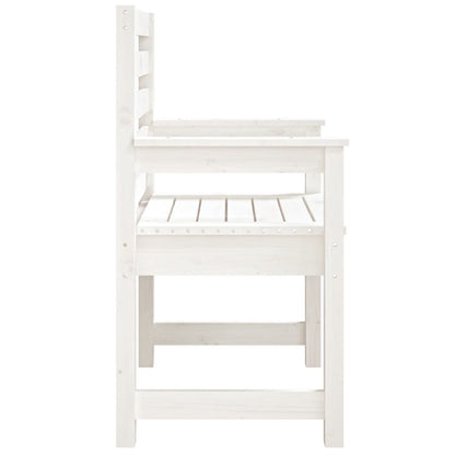 vidaXL Garden Chairs 2 pcs White 60x48x91 cm Solid Wood Pine