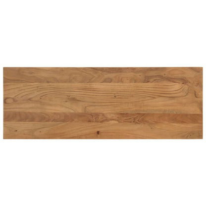 vidaXL Dining Bench 110x40x46 cm Solid Wood Acacia and Steel