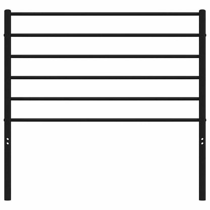 vidaXL Metal Headboard Black 100 cm