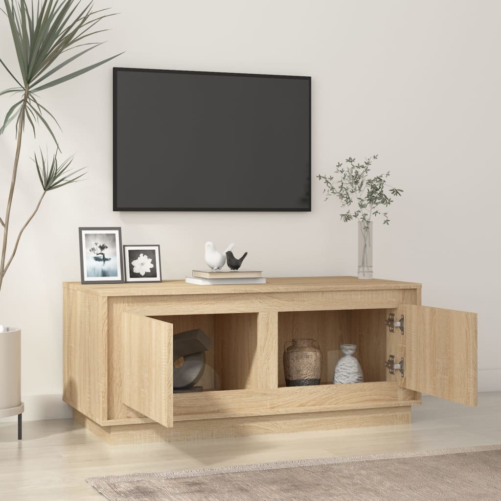 vidaXL Coffee Table Sonoma Oak 102x50x44 cm Engineered Wood