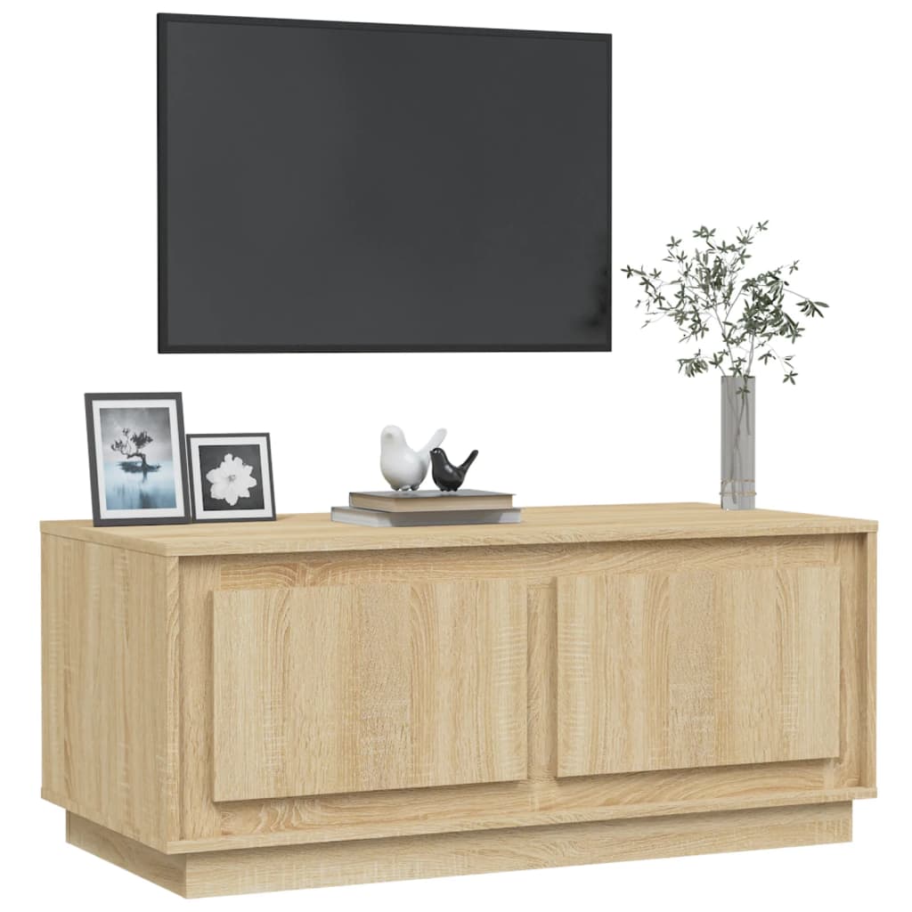vidaXL Coffee Table Sonoma Oak 102x50x44 cm Engineered Wood