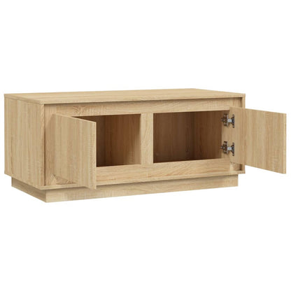 vidaXL Coffee Table Sonoma Oak 102x50x44 cm Engineered Wood