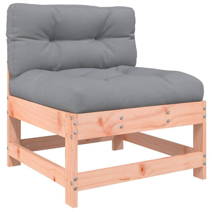 vidaXL Middle Sofas with Cushions 2 pcs Solid Wood Douglas