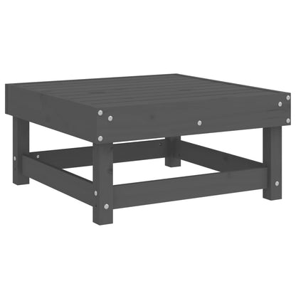 vidaXL 3 Piece Garden Lounge Set Grey Solid Wood Pine