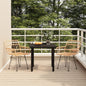 vidaXL 3 Piece Garden Dining Set Poly Rattan