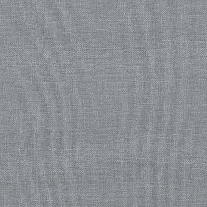 vidaXL Dining Bench Light Grey 186x32x45 cm Steel and Fabric