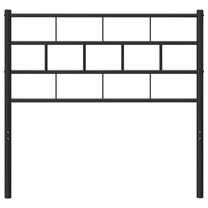 vidaXL Metal Headboard Black 100 cm