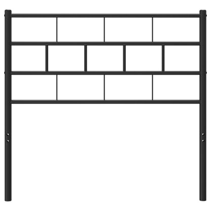 vidaXL Metal Headboard Black 107 cm