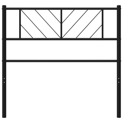 vidaXL Metal Headboard Black 107 cm