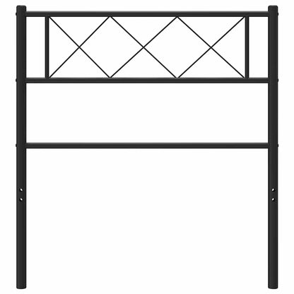 vidaXL Metal Headboard Black 100 cm