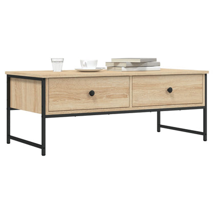 vidaXL Coffee Table Sonoma Oak 101x49x39.5 cm Engineered Wood