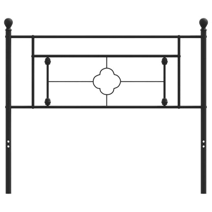 vidaXL Metal Headboard Black 107 cm