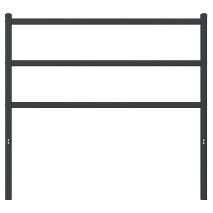 vidaXL Metal Headboard Black 100 cm