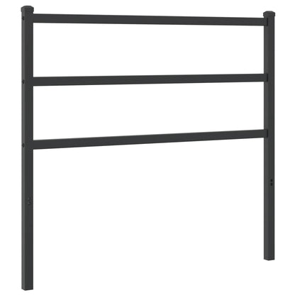 vidaXL Metal Headboard Black 107 cm