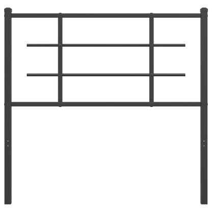 vidaXL Metal Headboard Black 100 cm