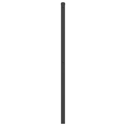 vidaXL Metal Headboard Black 100 cm