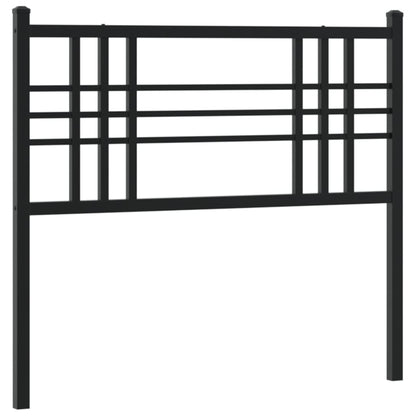 vidaXL Metal Headboard Black 100cm